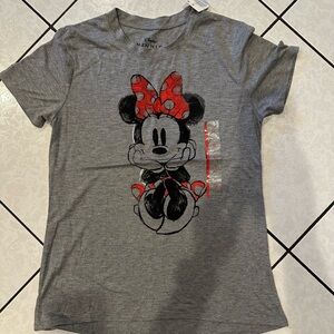 NWT Disney Minnie Mouse Gray T-Shirt